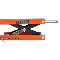 Moottoripyörän saksinostin teräsrunko 500 kilogramman kantavuus leveä liukumaton yläpöytä