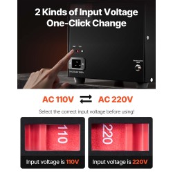 Jännitemuunnin 5000VA kaksisuuntainen 110V 220V metallikotelo 3 amerikkalaista 3 Schuko USB Type-C