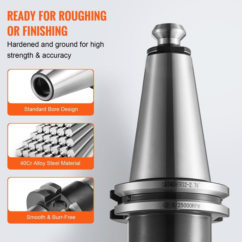 CAT40-istukkapakkaus 35 kpl seosterästä ER16 ER32 jyrsinkoneisiin pylväsporakoneisiin kalvinkoneisiin