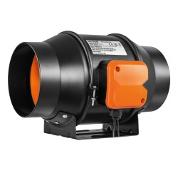 Kanavapuhallin 6-tuumainen ilmavirta 402 CFM EC-moottori lämpötila ja kosteussäädin kasviteltoille