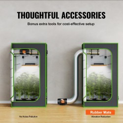 Kanavapuhallin 203 mm EC-moottorilla lämpötila- ja kosteussäätimellä hiljainen kasviteltoille