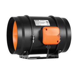 Kanavapuhallin 203 mm EC-moottorilla lämpötila- ja kosteussäätimellä hiljainen kasviteltoille