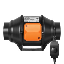 Kanavapuhallin 102 mm kuparimoottori säädettävä nopeus hiljainen