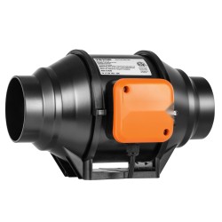 Kanavapuhallin 102 mm kuparimoottori säädettävä nopeus hiljainen