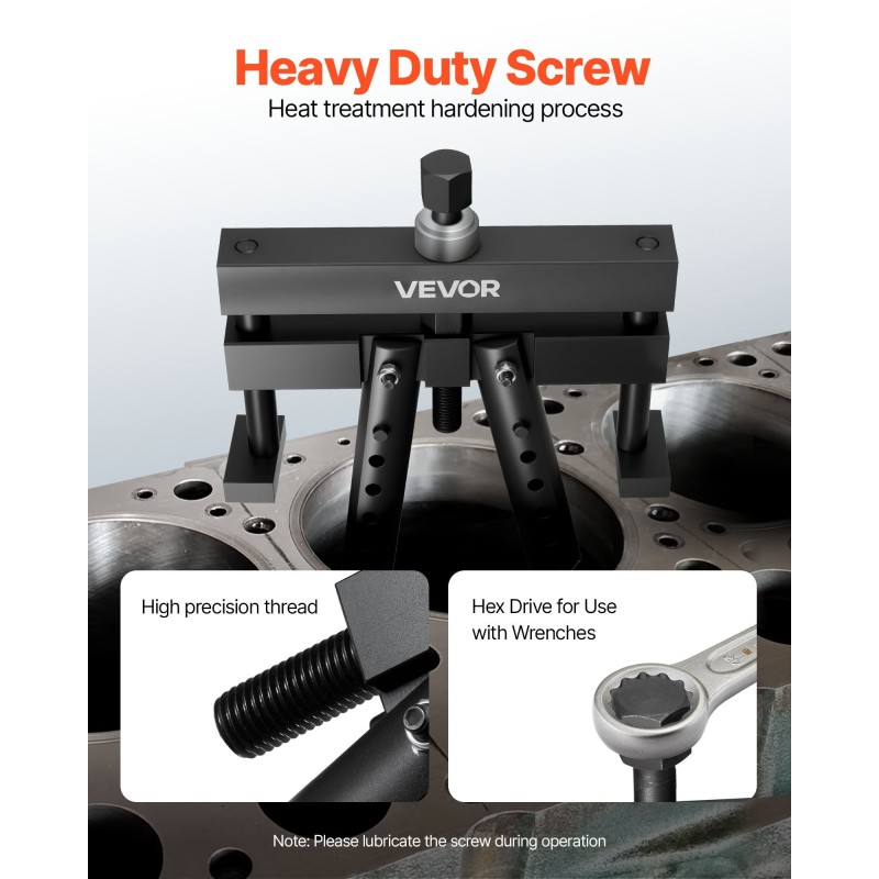 Sylinteriputken ulosvetäjä kestävä teräs 98,43–158,75 mm säädettävillä jaloilla märille sylinteriputkille