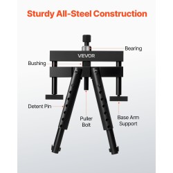 Sylinteriputken ulosvetäjä kestävä teräs 98,43–158,75 mm säädettävillä jaloilla märille sylinteriputkille