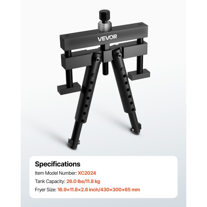 Sylinteriputken ulosvetäjä kestävä teräs 98,43–158,75 mm säädettävillä jaloilla märille sylinteriputkille