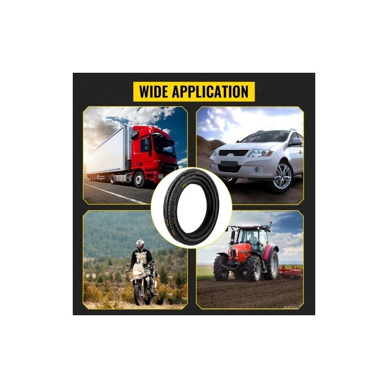 Hydrauliletku synteettisestä kumista 1/4 tuumaa 15,2 m 5800 PSI 2 teräslankapunosta hydrauliikkakäyttöön