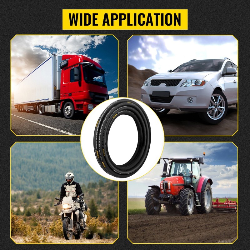 Hydrauliletku 1/4 tuuman 100 m synteettinen kumi kahdella teräspunoksella 5800 PSI