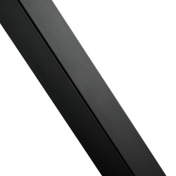 Reiätön kaidepylväs esiporattu jalusta SUS304 ruostumaton teräs 106 7 cm musta