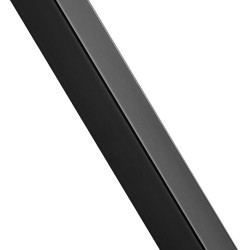 Kaapelikaidantolppa 36 tuuman 1 5 1 5 tuumaa ruostumaton teräs musta reiätön