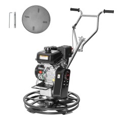 Käveltävä betoninjyrsin teräsrunkoinen 610 mm kellutuslautasella 6 hv bensiinimoottorilla