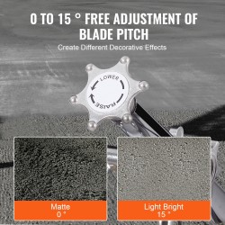 Betonin tasoituskone 46-tuumaisella kellutuslautasella 14 hv bensiinimoottorilla teräsrunkoinen