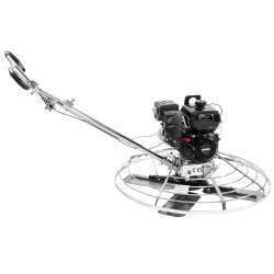 Betonin tasoituskone 46-tuumaisella kellutuslautasella 14 hv bensiinimoottorilla teräsrunkoinen