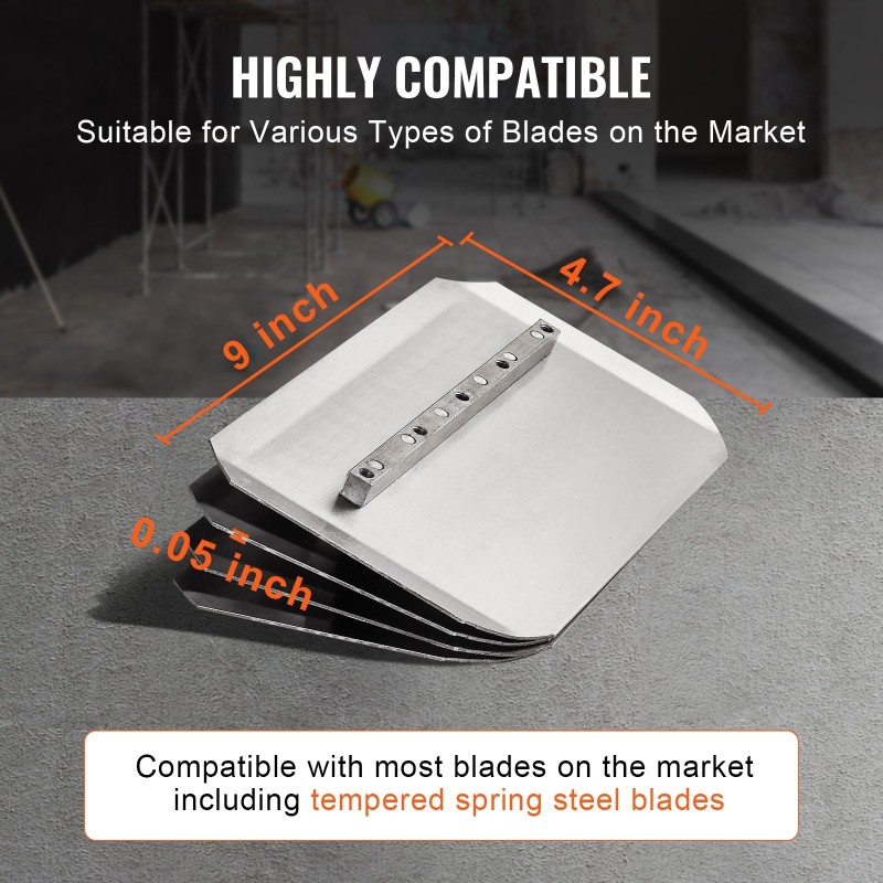 Käveltävä betonin tasoituskone 38 tuuman kelluntalevy 6 hevosvoiman bensiinimoottori teräslaikka