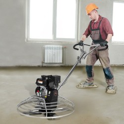 Käveltävä betonin tasoituskone 38 tuuman kelluntalevy 6 hevosvoiman bensiinimoottori teräslaikka