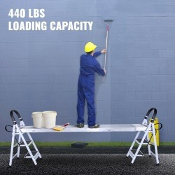 Alumiininen teleskooppitaso 2,62–4,415 m 200 kg 325 mm leveä