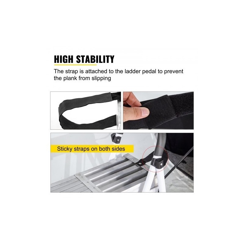 Alumiininen teleskooppitaso 2,62–4,415 m 200 kg 325 mm leveä