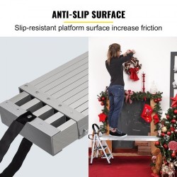 Alumiininen teleskooppitaso 2,62–4,415 m 200 kg 325 mm leveä