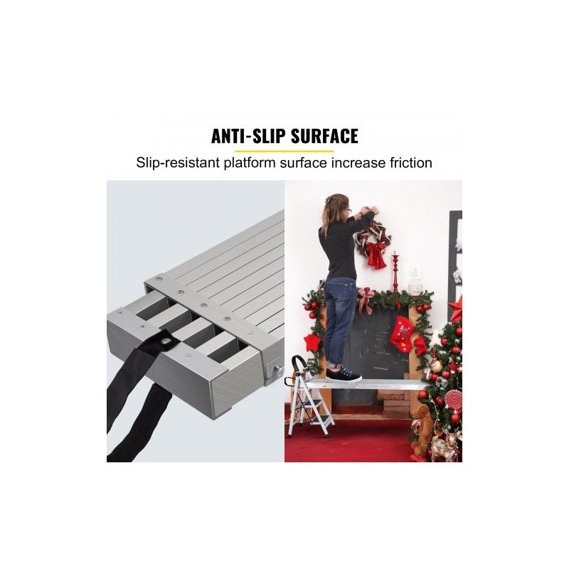 Alumiininen teleskooppitaso 2,62–4,415 m 200 kg 325 mm leveä