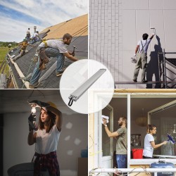 Teleskooppinen alumiinityölauta 2,31–3,83 m 200 kg kantavuus 325 mm leveä askelpinta