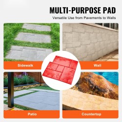 Betonileimausmatto polyuretaani 59 cm neliö liuskekivi kahvoilla