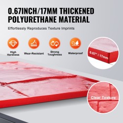 Betonileimausmatto polyuretaani 59 cm neliö liuskekivi kahvoilla