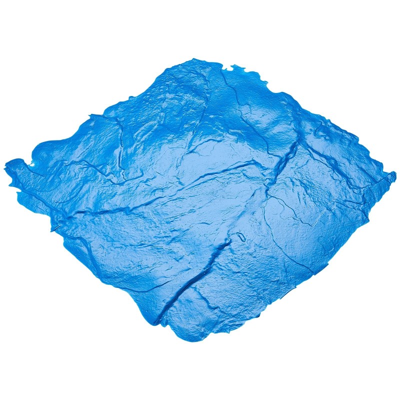 Betonin polyuretaaninen kuviomatto 18 x 18 tuumaa liuskekivi sininen höyhenreunainen