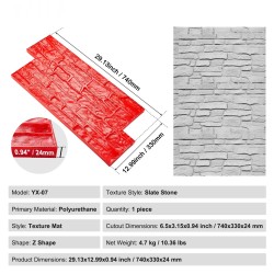 Betonipainantamatto polyuretaani 740×330×24 mm liuskekivikuviolla lattioille terasseille