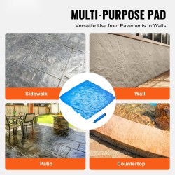 Betonin kuviointimatto polyuretaani 600 x 600 mm 1 kpl liuskekivi saumaton