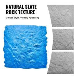 Betonin kuviointimatto polyuretaani 600 x 600 mm 1 kpl liuskekivi saumaton