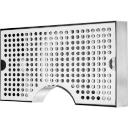 Tippa allas 304 ruostumatonta terästä 300x180x25 mm 4 kumityynyä irrotettava kansi