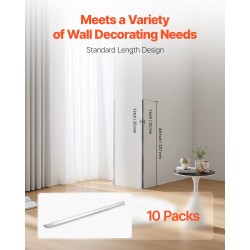 Seinän kulmasuoja SUS304 harjattu 25x25x1217 mm 10 kpl 3M-tarra