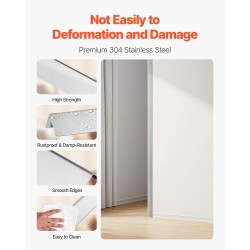 Seinän kulmasuojat 304-ruostumatonta terästä 38x38x1217 mm 10 kpl 90 asteen kulma