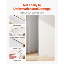 Seinän kulmasuoja 304-ruostumatonta terästä 38x38x2436mm 10 kpl 3M-teipillä