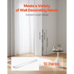 Seinän kulmasuojat 304-ruostumatonta terästä 50 x 50 x 1217 mm 10 kpl