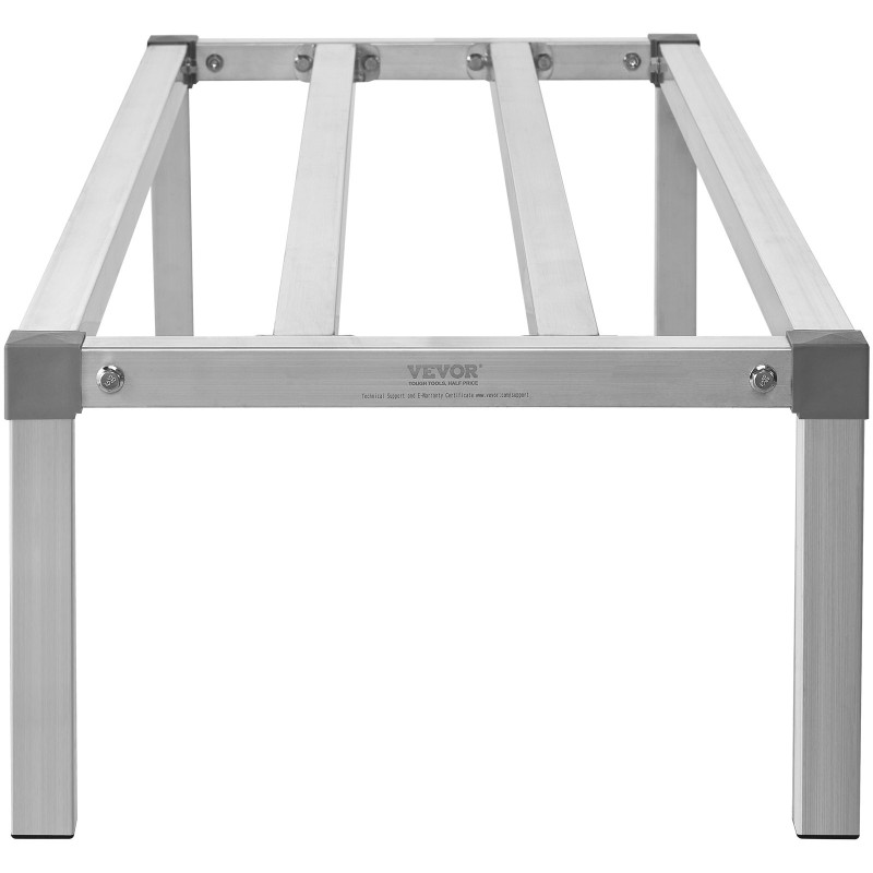 Alumiininen dunnage-hylly 1524x508x305 mm 454 kg kantavuus täysin hitsattu