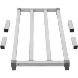 Alumiininen hitsattu dunnage hylly 1219 x 508 mm 203 mm 454 kg kantavuus