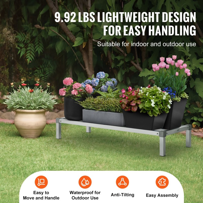 Alumiininen hitsattu dunnage-hylly 1219 x 508 mm 203 mm 454 kg kantavuus