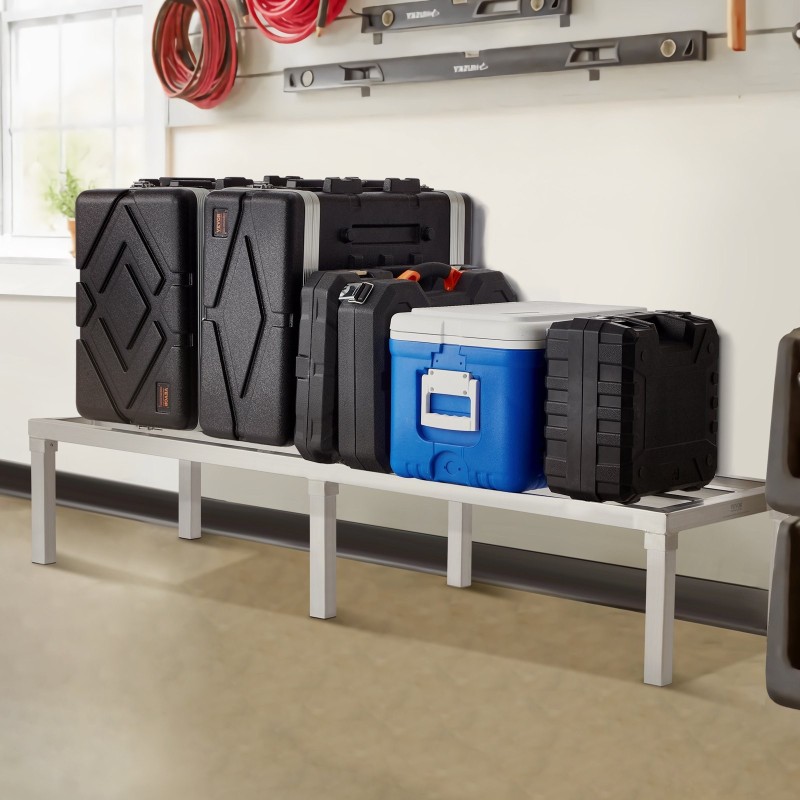 Alumiininen hitsattu lattiataso 60 x 20 x 12 tuumaa 817 kilogrammaa kantava