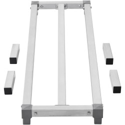 Alumiininen lattiatasoinen varastohylly 48x14 tuumaa 8 tuumaa korkea 454 kg kantava