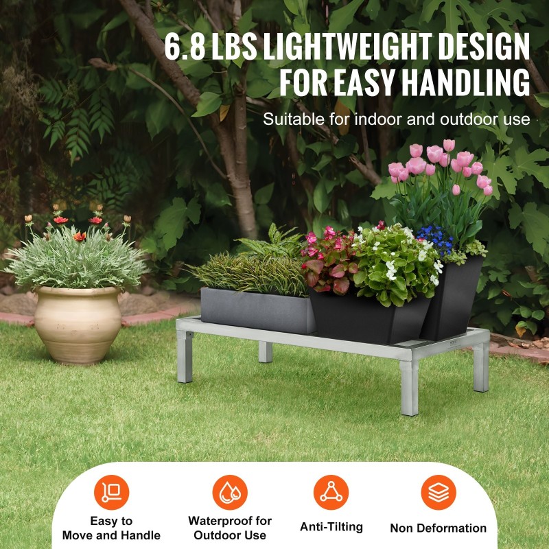 Lattiateline kokonaan hitsattu alumiinirunko 36x20x8 tuumaa 817 kg kantavuus