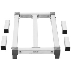 Alumiininen säädettävä lattiateline 24x14x8 tuumaa 454 kg kantavuus