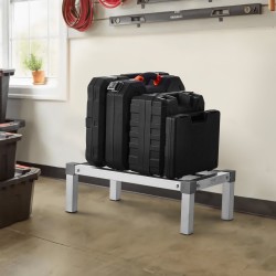 Alumiininen säädettävä lattiateline 24x14x8 tuumaa 454 kg kantavuus