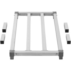 Alumiininen lattiateline 914x508x203 mm 454 kg kantavuus keittiöihin