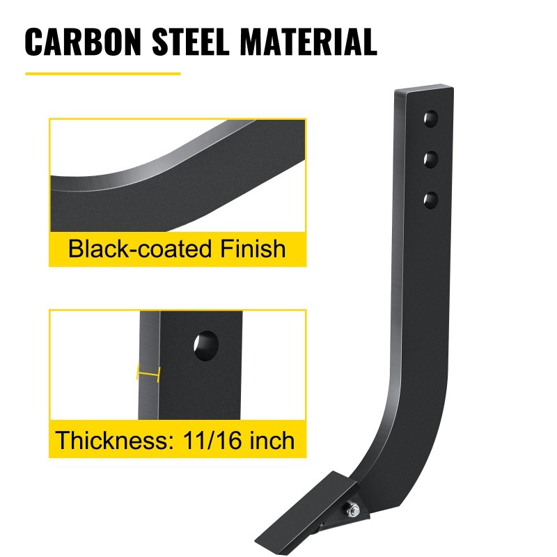 Laatikkoterän piikit 6 kpl hiiliterästä 410×209 mm irrotettavat hampaat 3 säätöreikää