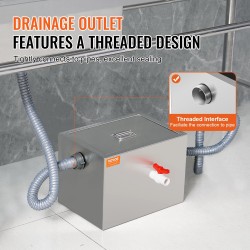 Rasvanerotin 201-ruostumattomasta teräksestä kompaktilla koolla tiskialtaan alle