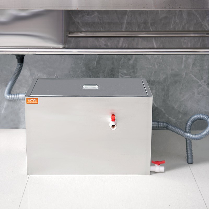 Ruostumaton teräs rasvanerotin keittiöön 600 x 400 x 390 mm