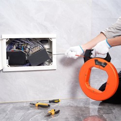 Kaapelinvetonauha eristävä PET 38,1 m 4,5 mm nikkelöity vetopää