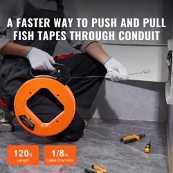 Kalastusnauha korkeamangaaniterästä 36 m 3,1 mm muovikotelo ja puuvillahanskat